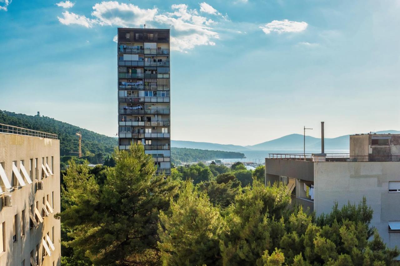 3-Bedroom Sea View Apartment - Balcony, Elevator - Spinut, Split Luaran gambar